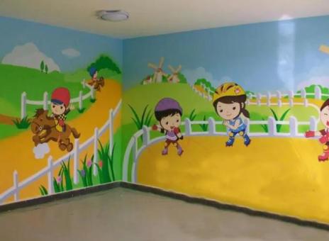 灵璧幼儿园墙体彩绘制作流程及注意事项